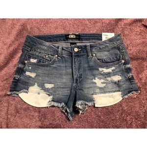 Distressed Denim Shorts size 9